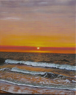 Bild "Sonnenuntergang an der Nordsee" (2024)