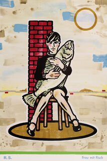 Picture "Woman with fish (soul catch)" (2013)