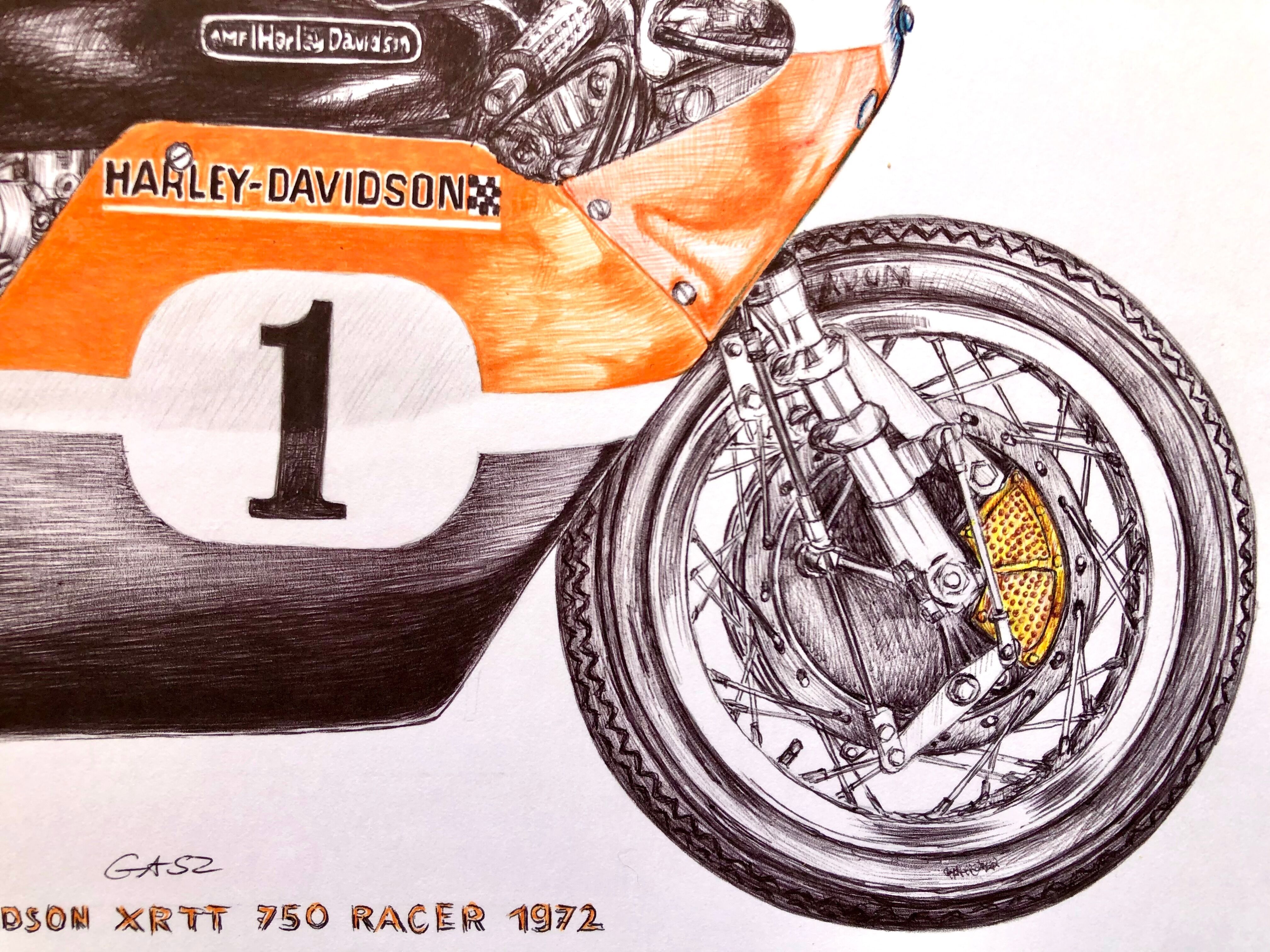 Bild "Motorrad Harley Davidson XRTT 750 Racer, 1972" (2018)