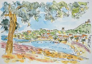 Bild "Strand von Collioure" (2023)