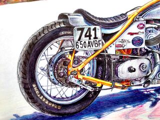 Picture "Motorcycle Indian 741 Desert Racer" (2021)