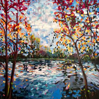 Bild "Autumn At The Pond 1" (2023)