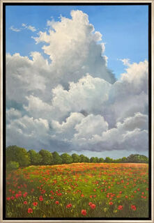 Picture "Storm clouds over a poppy meadow" (2024)