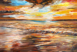 Bild "Romantic Evening Seascape XL 1" (2024)