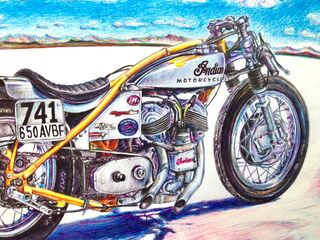 Picture "Motorcycle Indian 741 Desert Racer" (2021)
